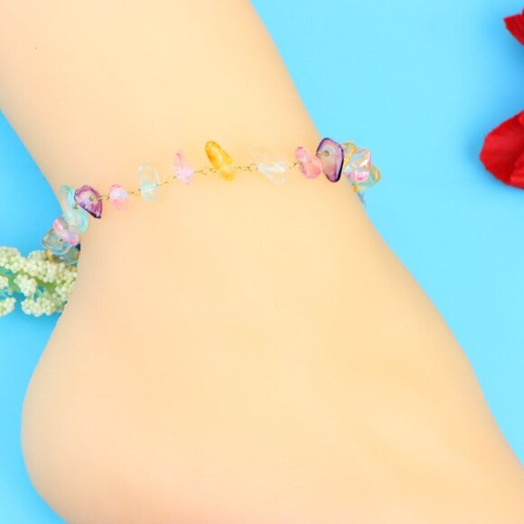 Elegant Handmade Anklet – Perfect for Women & Girls | Ideal Gift Option, DYC1307 - Picture 4 of 7